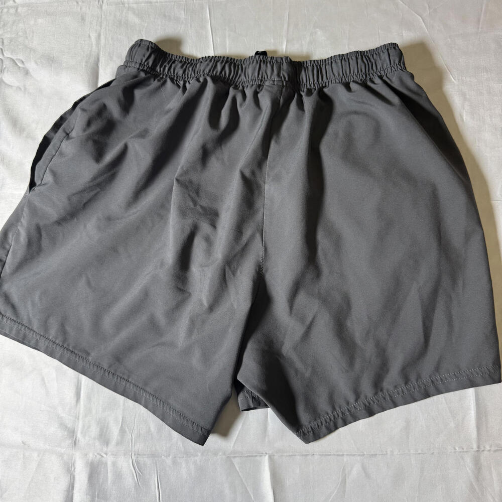 Gymshark Gray Athletic Shorts Small 100% Recycled Polyester 5" Inseam - Picture 3 of 5